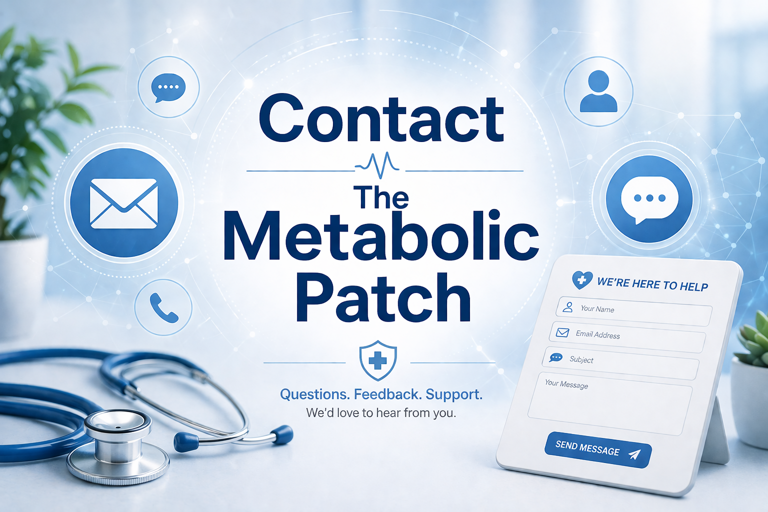 Contact The Metabolic Patch support and enquiries