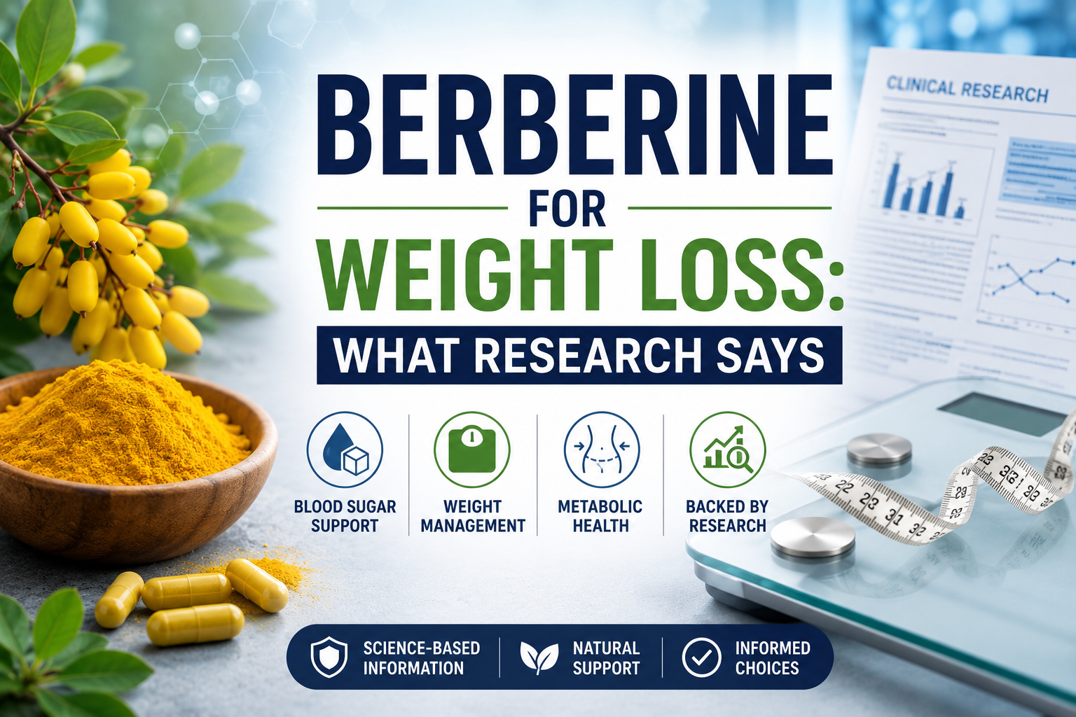 Berberine for weight loss research and metabolic health support