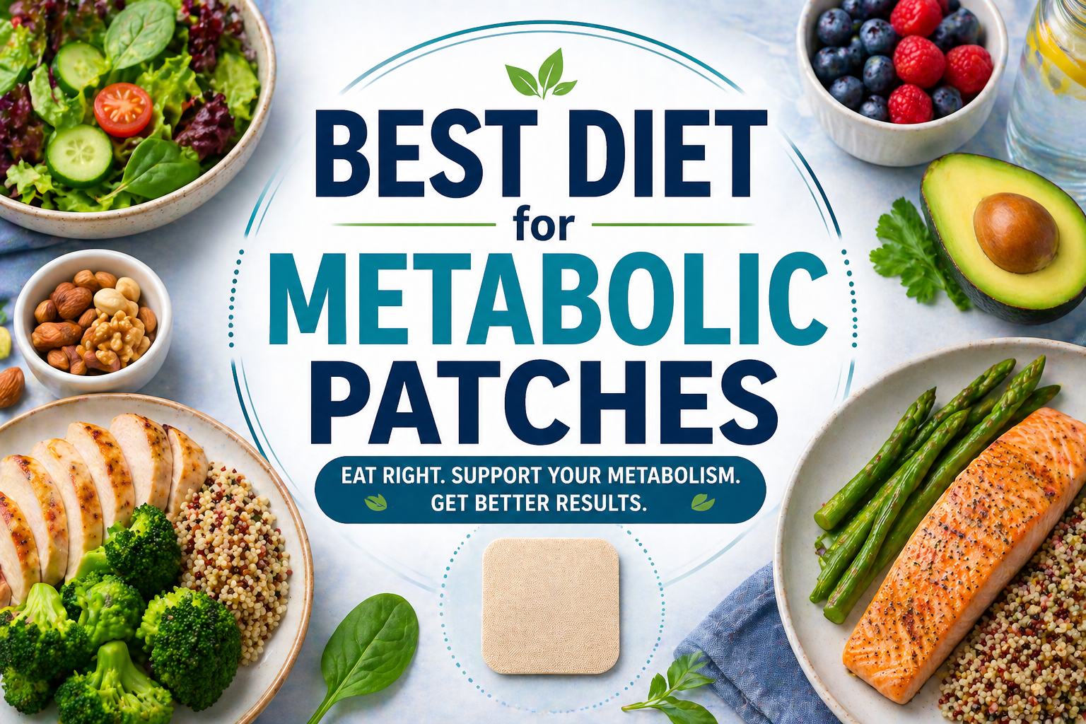 metabolic patch diet plan healthy foods concept