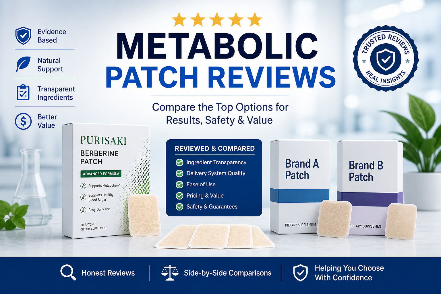 Metabolic patch reviews comparison of top products