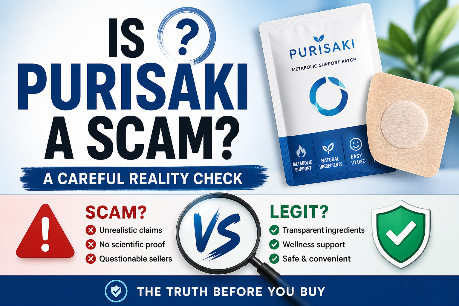 Is Purisaki a scam or legit wellness patch review